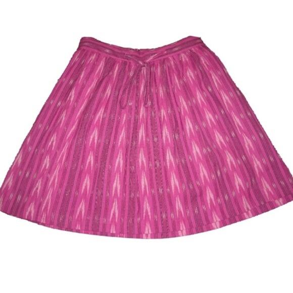 NWT Gap Ikat Skirt Women's Size 0 Hot Pink Mini Patterned Print Pinks Coral - Picture 1 of 8